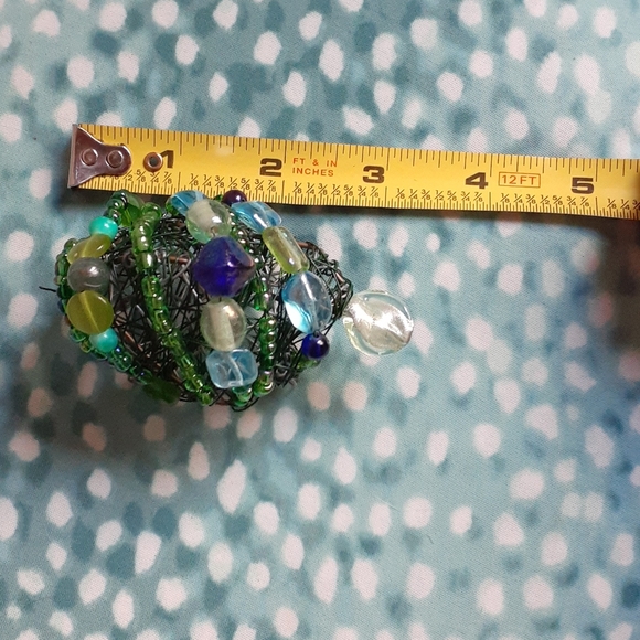 Handcrafted Beads & Wire Turtle Desk Ornament - Picture 6 of 8